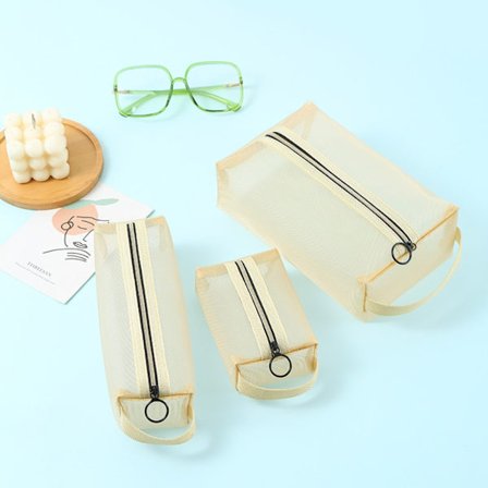 1 st Resekosmetikväska Sminkpåse BEIGE BEIGE SET BEIGE SET