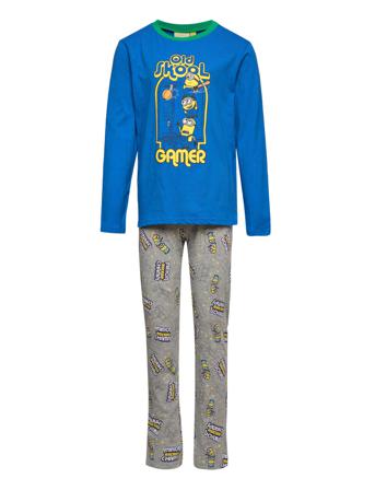 Long Pyjama Pyjamas Sett Blå Minions