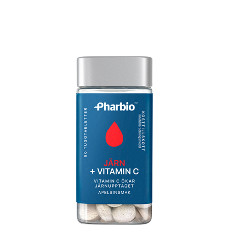 Pharbio Jern + Vitamin C 90 tabletter