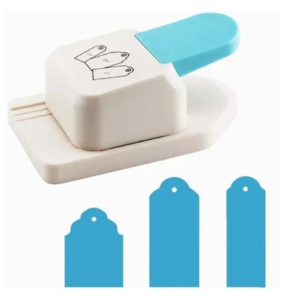 Rund etikettstans, enkel betjening, robust plastlegering, 3 forskjellige størrelser, hjørnepapirstans for utklippsbok DIY