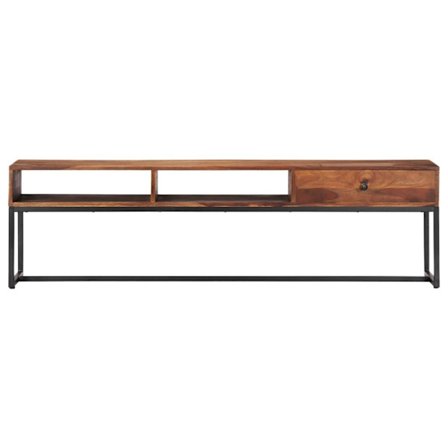 vidaXL TV-bänk 160x30x45 cm massivt sheshamträ