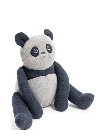 Smallstuff | Toy/ Sitting Cushion Panda, Denim | 48X 30X 15