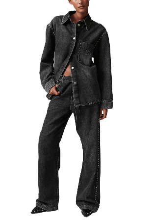 DAY Birger et Mikkelsen Clothilde - Embellished Denim Skjortor Dam Svart 38