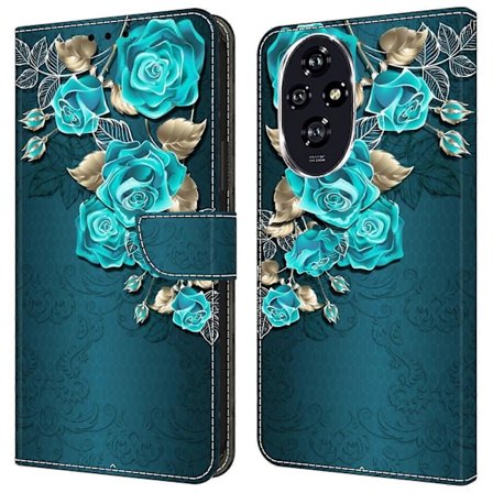 For Honor 200 5G Lompakkokotelo Magneettilukolla 3D-kuvioitu Nahkainen Puhelinkotelo