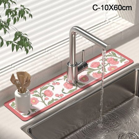 Vandhane afløbsmåtte Skridsikret absorberende pude C-10X60CM C-10X60CM