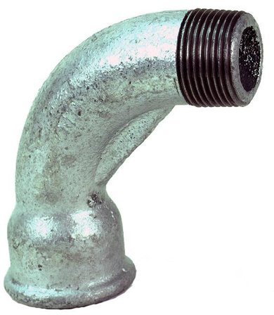 Gelia 3015096022 Rørbøy 1 muffe, galv, adusert G15x90°, Installasjon