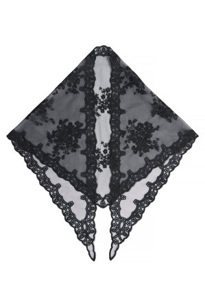 NA-KD Foulard triangle en dentelle - Écharpes & Foulards - Noir - One Size