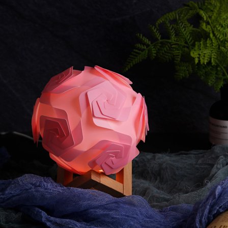 LED nattbordslampe månelampe USB nattlys barnerom dekorativ varm bordlampe