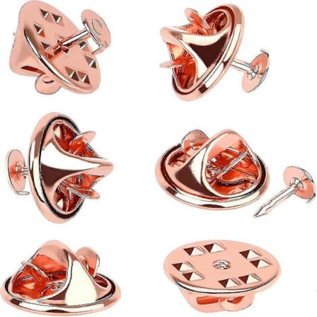 120 Par Sommerfuglkobling Slipsnål Pins Bakside Kompatibel Med 8mm Lange Tomme Pins For Håndverksfremstilling (sølv)