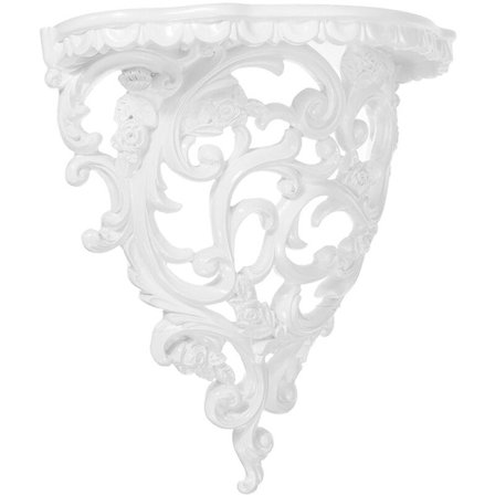 Barokk stil dekorative hyller for blomster veggmontert oppbevaringsstativ europeisk stil i kaféinnredning