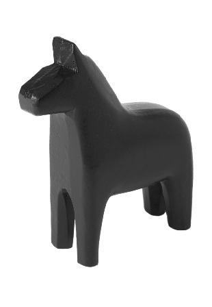 Åhléns Home Dekorationshäst 15 cm Inredningsdetaljer Svart ONESIZE