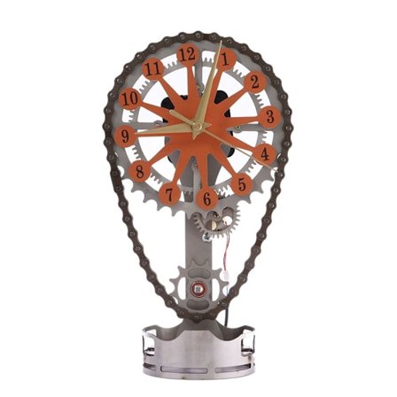 Chain Gear Clock Desktop Clock ORANGE A A
