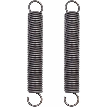 2-osainen teräksinen vetojousi, pidennetty puristusjousi, kaksoiskoukku jouset - 2 x 18 x 150 mm - Kulutusta ja lämpötilaa kestävä