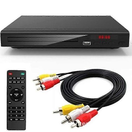 [LCS] DVD-spiller for TV med HDMI, DVD-spiller som spiller alle regioner, enkel DVD-spiller for eldre, CD-spiller for hjemmestereosystem