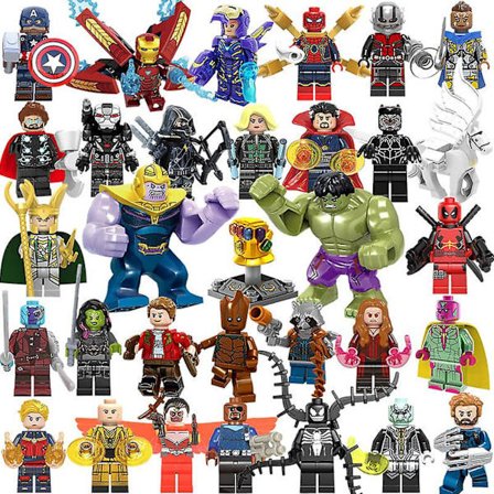32 st Marvel Avengers Minifigurer Minifigur present till barn