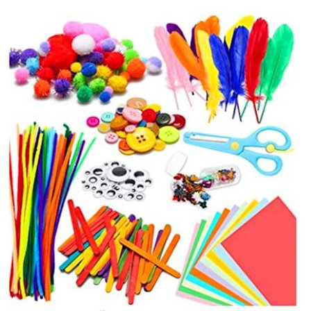 Mega Craft kit - Piberenser, bevægelige øjne, bolde