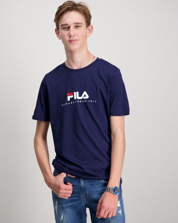 Fila CARISIO regular logo t-shirt Cremefarben T-Shirts Jungen - Kids Brand Store