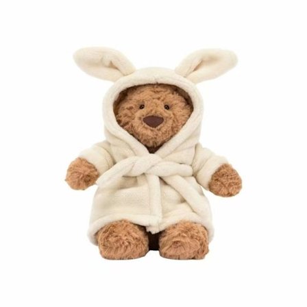 Jellycat kosedyr Bartholomew's Bear badekåpe, høy kvalitet