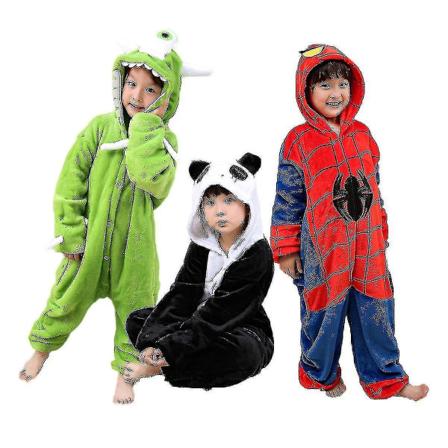 Spider Man Cartoon Animal One Piece Pyjamas för män och kvinnor Panda