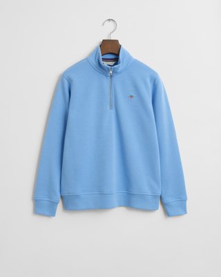 GANT - Shield genser med half-zip til ungdom dream blue