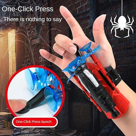 2 st Spider Shooter Leksak Man Web Spider Barn Plast Cosplay Launcher