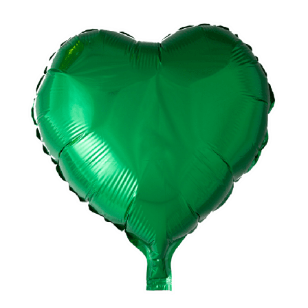 Folieballong hjärta grön - 46 cm - Dukning & Dekoration - Kalaslagret.se