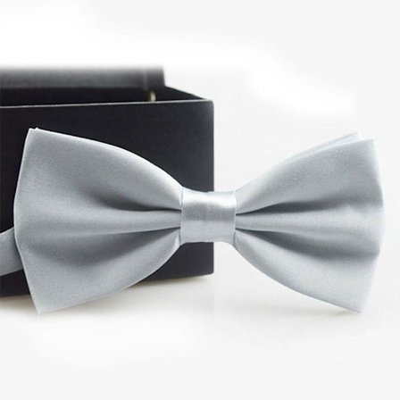 Klassisk ensfarvet butterfly - Forskellige farver Sølvgrå