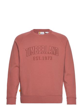 Modrn Wash Brand Sweat Sweat-shirt Genser Burgunder Timberland*Betinget Tilbud