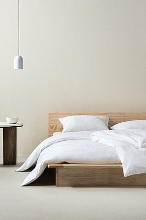 Jotex - Pussilakanasetti Yhden Hengen Vuode Orgaaninen Mattavalkoinen/valkoinen Mattavalkoinen/valkoinen - ZACK - Osta Kapeat sängyt Jotex