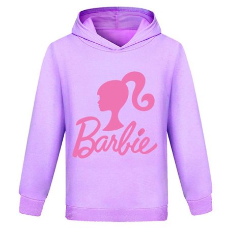 7-14 År Børn Teenagere Barbie Hoodie Langærmet Hættetrøje Topper Casual Trøje Gaver