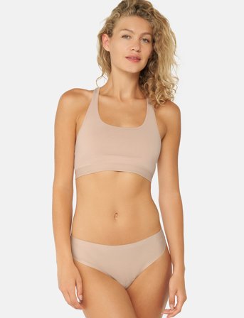 Danish Endurance Women's Invisible Thong - Beige - S