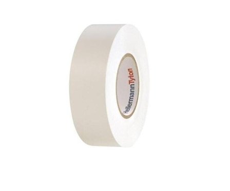 HellermannTyton Isolasjonstape 19mm x 20m Hvit