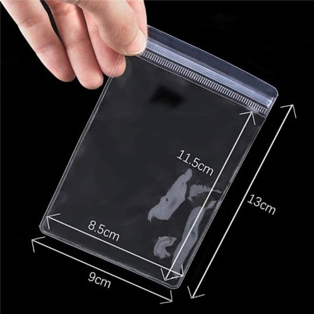 100 kpl/erä zip lock Itsesulkeutuvat säilytyspussit 9x13cm