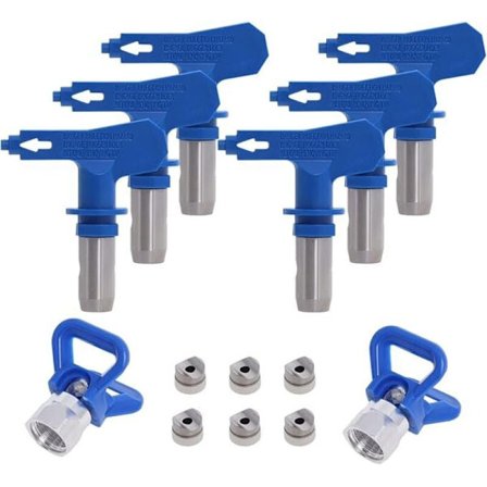 Vendbar Airless Sprøjtedyse 211 315 417 515 517 523 med 2X Dyse Sædebeskytter til Højtryks Malersprøjtepistol