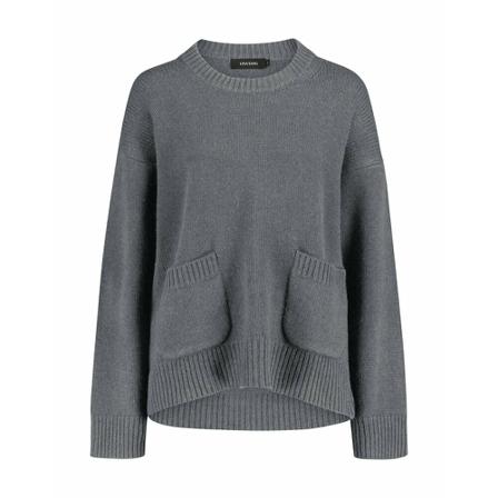 Lisa Yang, Round-neck Knitwear Grijs, Dames, Maat:S