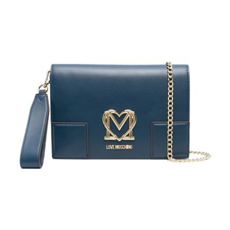 Moschino, Shoulder Bag Niebieski, Kobieta, Rozmiar: ONE Size