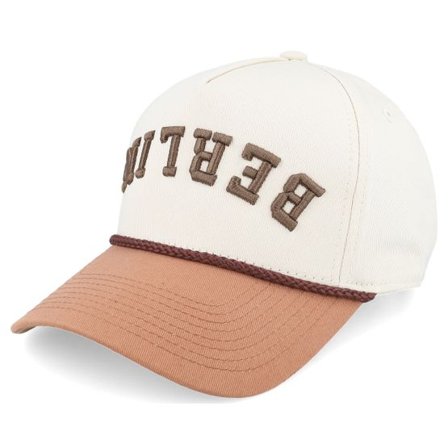 Iconic - Beige adjustable Keps - Berlin Upside Down 3d Stone/Caramel Adjustable @ Hatstore