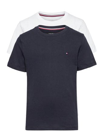 2P Cn Tee Ss Pyjamasetti Pyjama Monivärinen/Kuvioitu Tommy Hilfiger