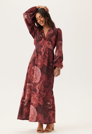 BUBBLEROOM-Balloon Sleeve Maxi Dress-36