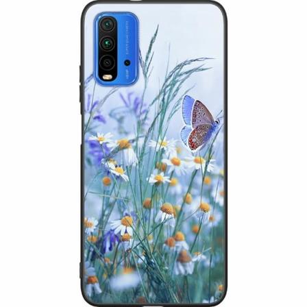Xiaomi Redmi 9t Svart Skal Blommor