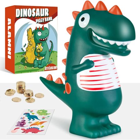 Sparebøsse, mønt sparegris, personlige sparebøsser børn unge kvinder, moderne sparebøsse rumdekoration (grøn)