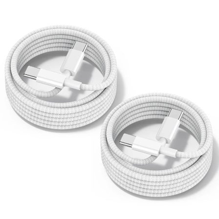 EXPRESS - 2 meter Laddare för Samsung - Nylon - Snabbladdare - 2stycken - USB-C Laddare