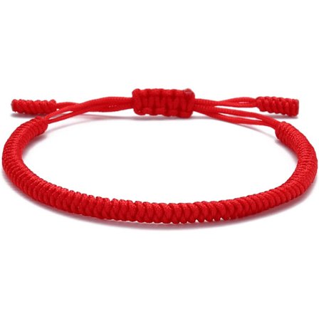 Håndlavet tibetansk heldags armbånd til kvinder, mænd, teenagere, justerbar størrelse venskabsgave håndlavet reb flettet chakra armbånd