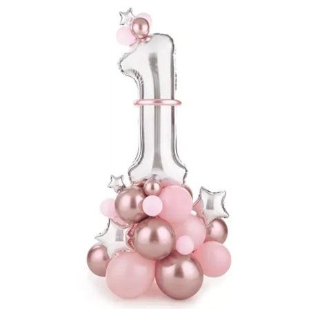 Ilmapallokimppu 1-v Vaaleanpunainen 90x140cm