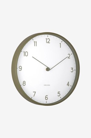 Karlsson - Veggklokke Sencillez - Grønn - Veggklokker & bordklokker - Fra Homeroom