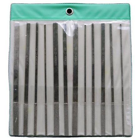 Nålfil for 12 stk med 180 mm konisk diamantfil Cf-400 Di