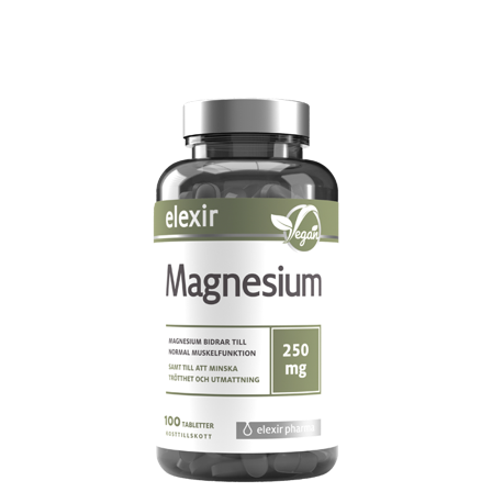 Elexir Pharma Magnesium 250mg 100 tabletter
