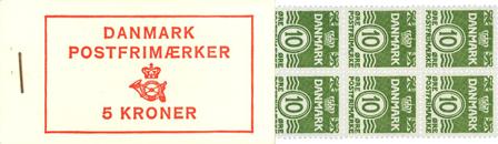 Danmark 1967 - Frimærkehæfte 5 kr. AFA 8 - Postfrisk