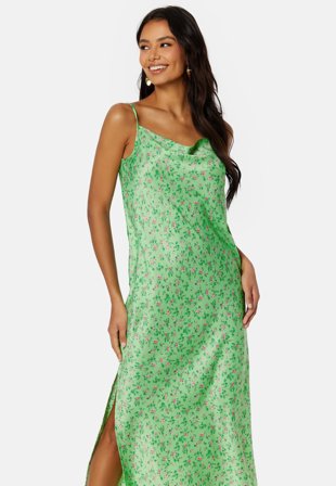 ONLY Jane Singlet Midi Dress Summer Green AOP:Id Klær