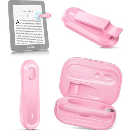 Sidevender til Kindle PaperWhite, Fjernbetjening til Kindle iPad iPhone, Trådløs Clicker til Læsning i Sengen Ki